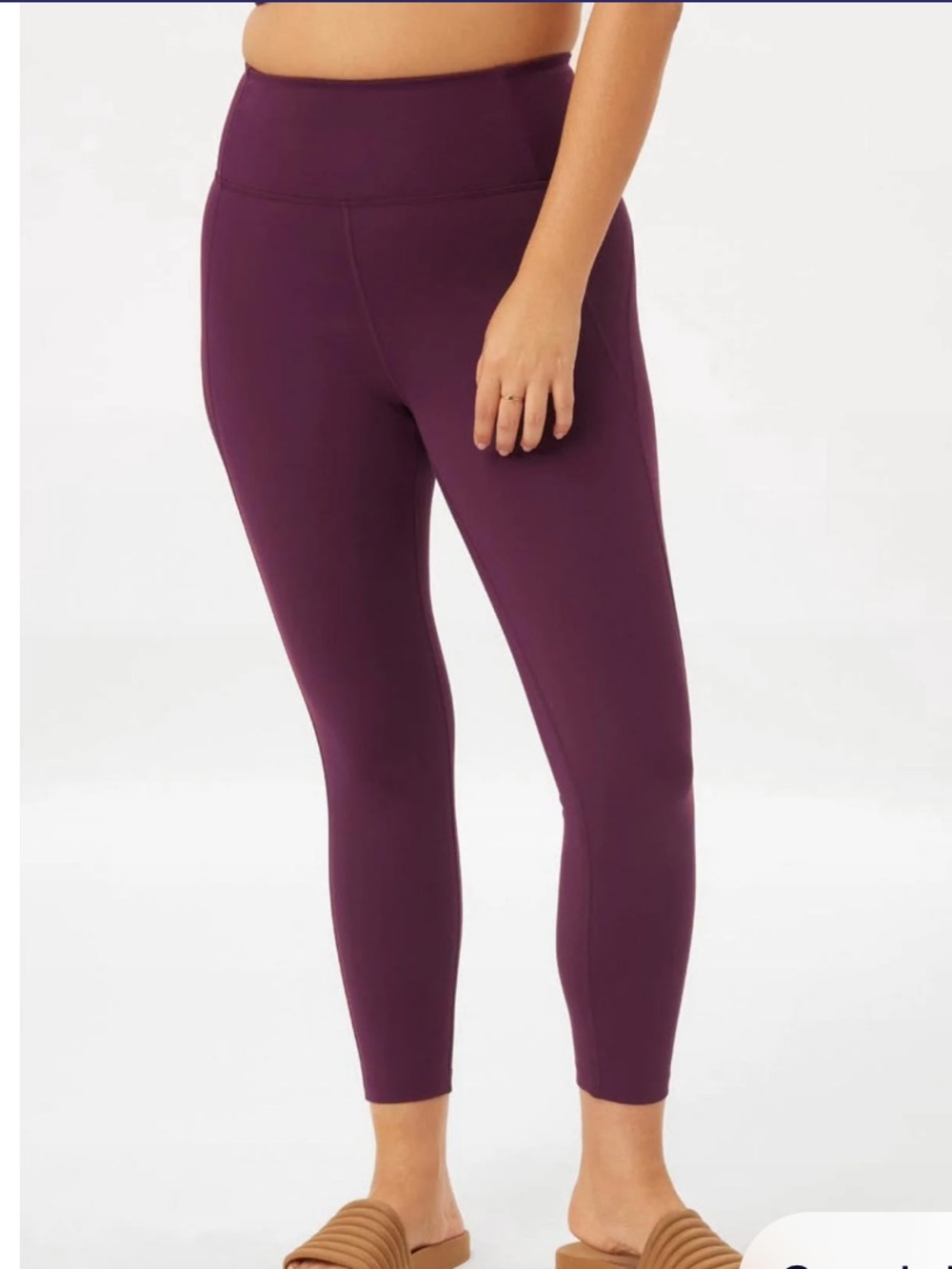 Girlfriend Collective Compressive Plum 3/4 Legging XXL EUC - Picture 3 of 10